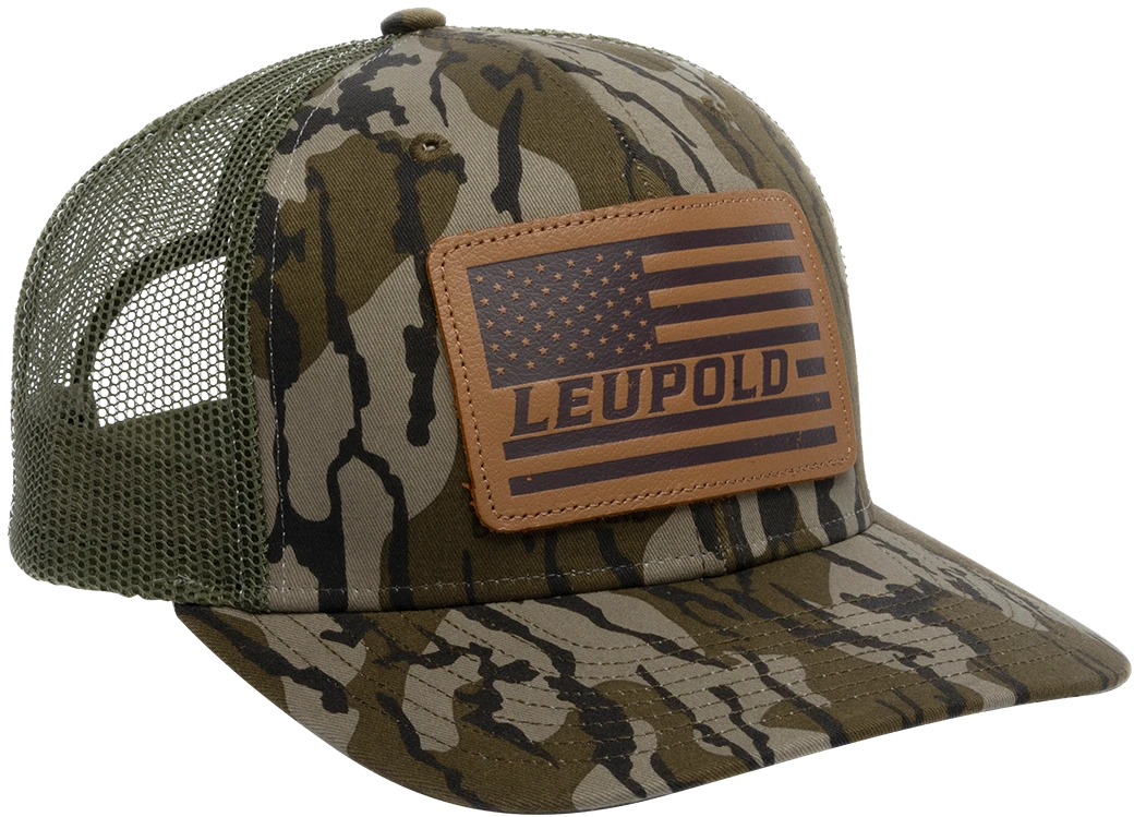 Leather Flag Trucker Hat 1 Leather Flag Trucker Hat